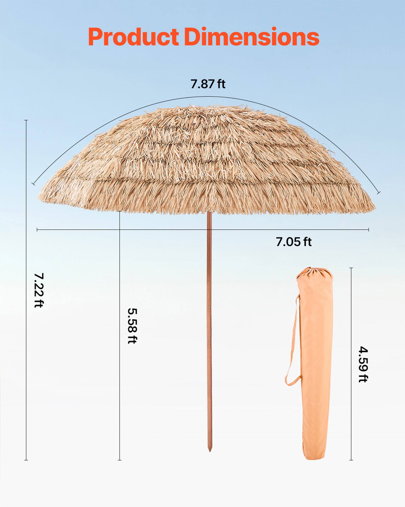 Product Dimensions

- 7.87 ft
- 7.05 ft
- 7.22 ft
- 5.58 ft
- 4.59 ft