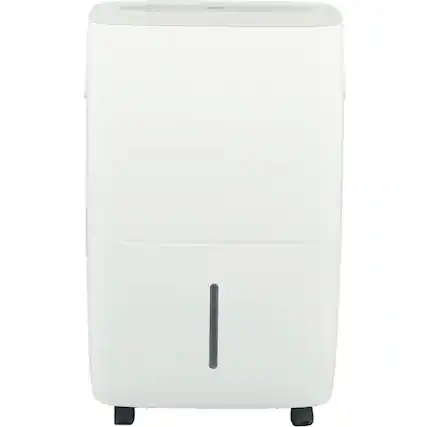 Front. Edendirect - 25 pt. Quiet Dehumidifier in. White with with Bucket for Home, Basement, with Auto Defrost, 24H Timer.