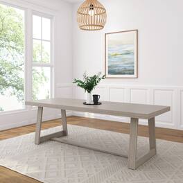 Plank+Beam - Classic Rectangular Dining Room Table (94in / 2380mm) - Seashell Wirebrush
