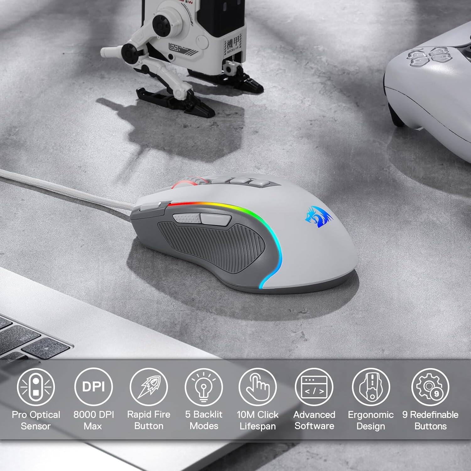 WE 656

DPI 9

Pro Optical 8000 DPI Sensor Max
Rapid Fire Button
5 Backlit 10M Click Advanced Ergonomic 9 Redefinable Modes Lifespan Software Design Buttons