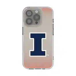 Keyscaper - NCAA - Illinois Fighting Illini Linen Logo iPhone Clear Case - 15 - Multicolor
