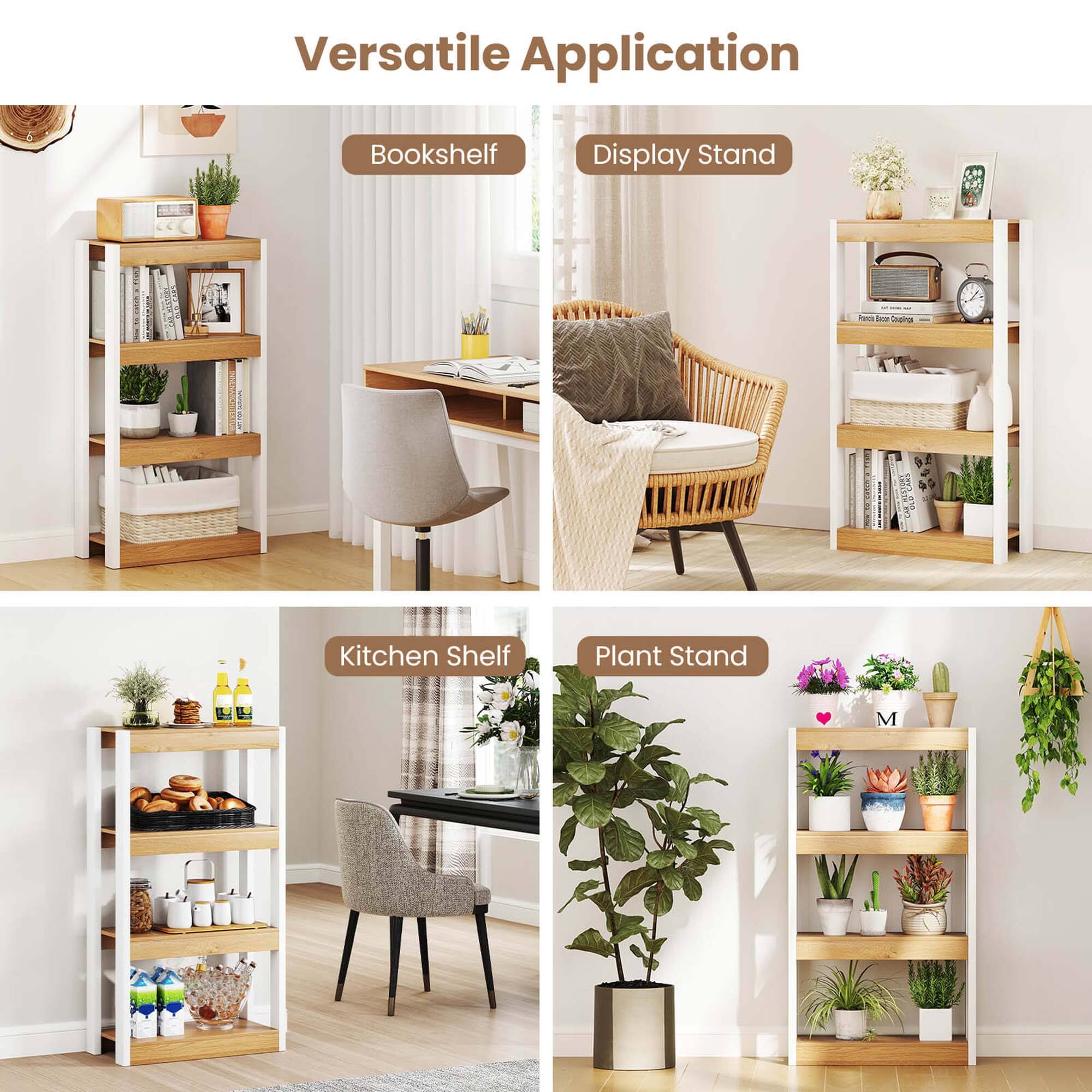 Versatile Application
Bookshelf
Display Stand
Kitchen Shelf
Plant Stand