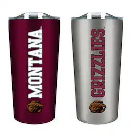 The Fanatic Group - Montana Grizzlies 18oz. Soft Touch Tumbler Two-Piece Set - Multicolor