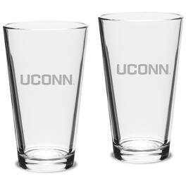 Jardine - UConn Huskies 16oz. 2-Piece Classic Pub Glass Set - Multicolor