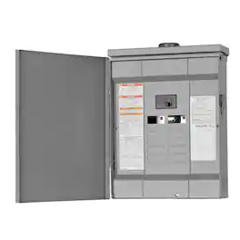 Square D - HomeLine 100 amps 120/240 V 12 space 24 circuits Combination Mount Main Breaker Load Center