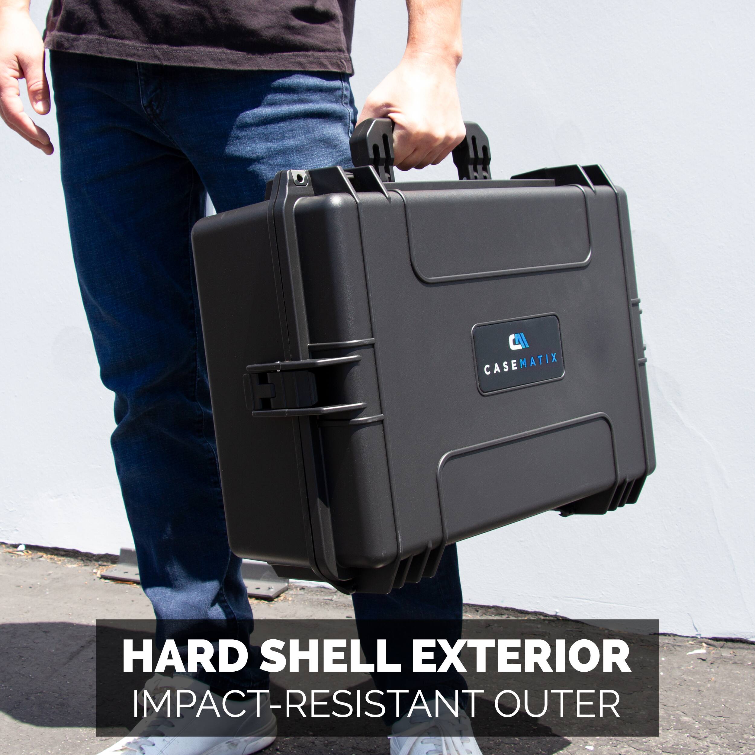 CASEMATIX Waterproof Travel Case Compatible With PlayStation 5 Pro