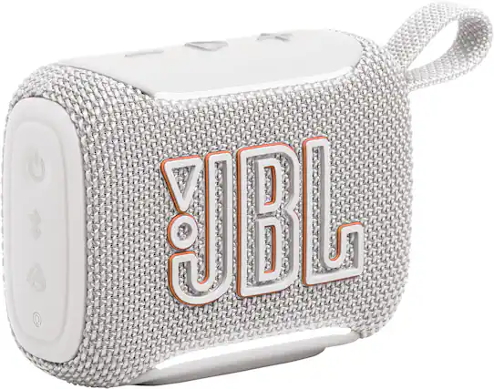 Front. JBL - Go 5 - Ultra-portable waterproof and drop-proof speaker - 2026 - White.