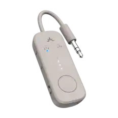 Front. Avantree - Relay - Airplane Bluetooth 5.3 Adapter with Qualcomm aptX Adaptive, Supports 2 AirPods or Headphones.