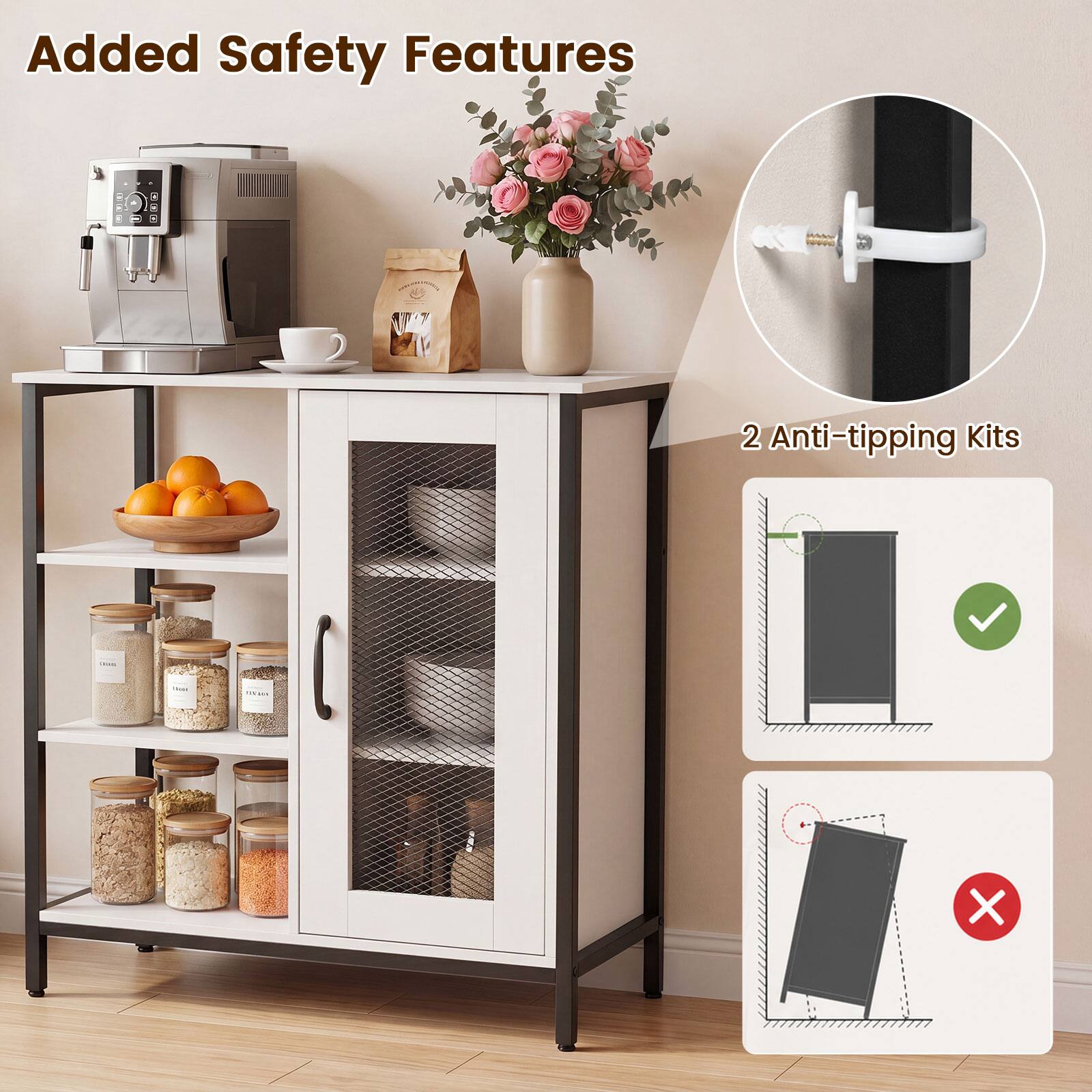 Added Safety Features

PAS T 2 Anti-tipping Kits

2 Anti-tipping Kits