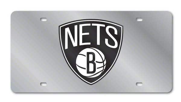 Rico Industries - Brooklyn Nets NBA Acrylic License Plate Laser Tag - Multi