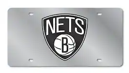 Rico Industries - Brooklyn Nets NBA Acrylic License Plate Laser Tag - Multi