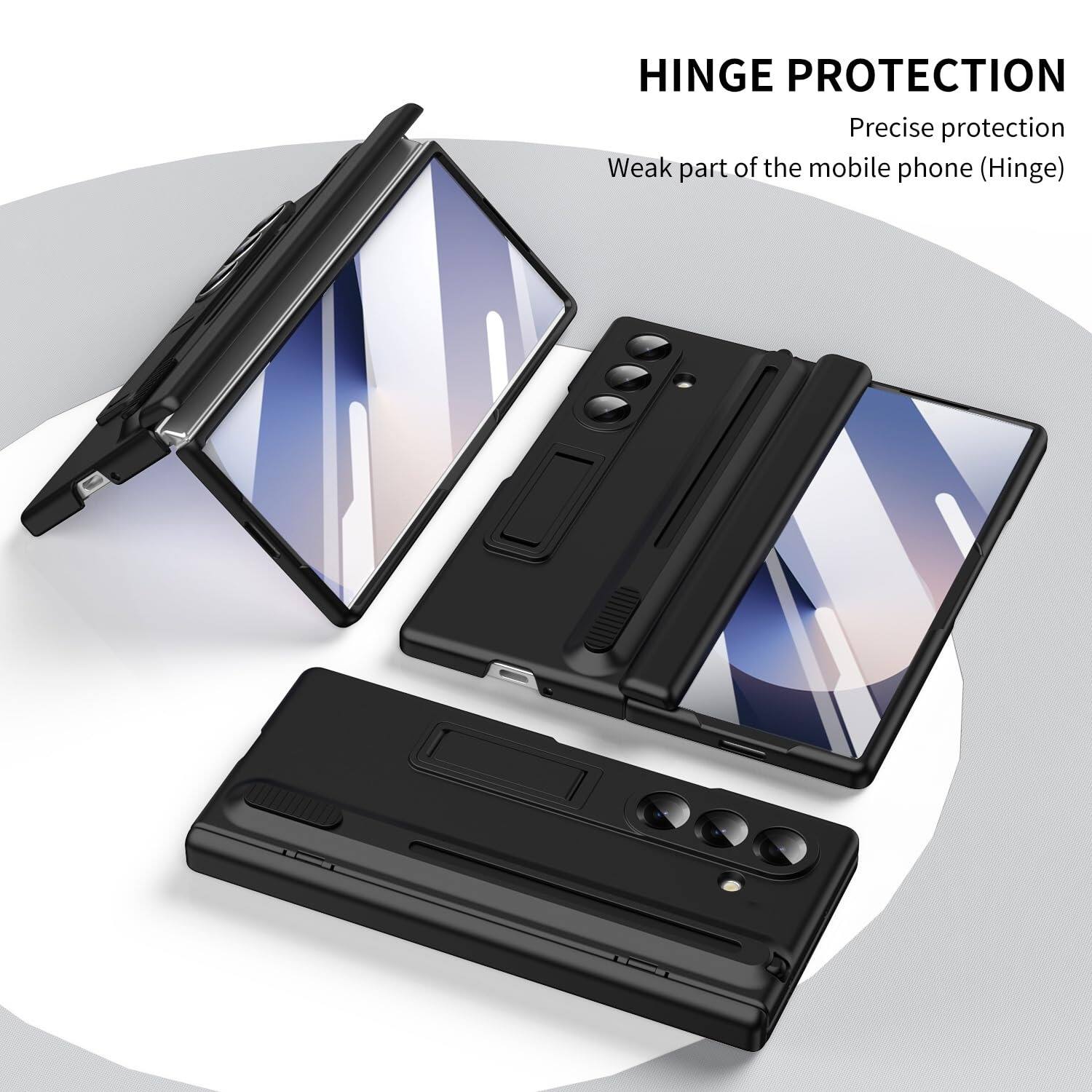 HINGE PROTECTION  
Precise protection  
Weak part of the mobile phone (Hinge)
