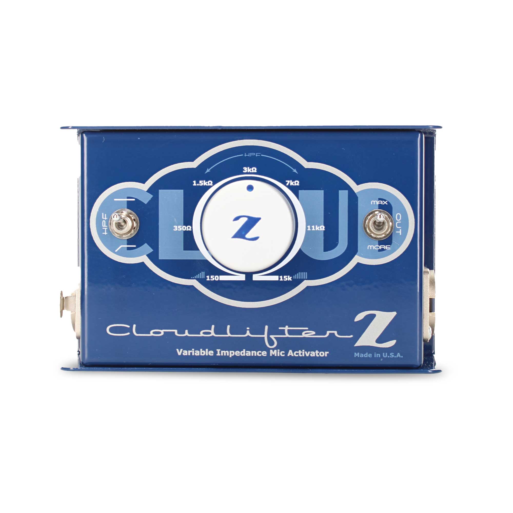 HPF 3k 1.5kΩ 7k MAXX HPF CLJ 3500 Z 11kg OUT MORC 150 15k Cloudlifter Z Variable Impedance Mic Activator Made in U.S.A.