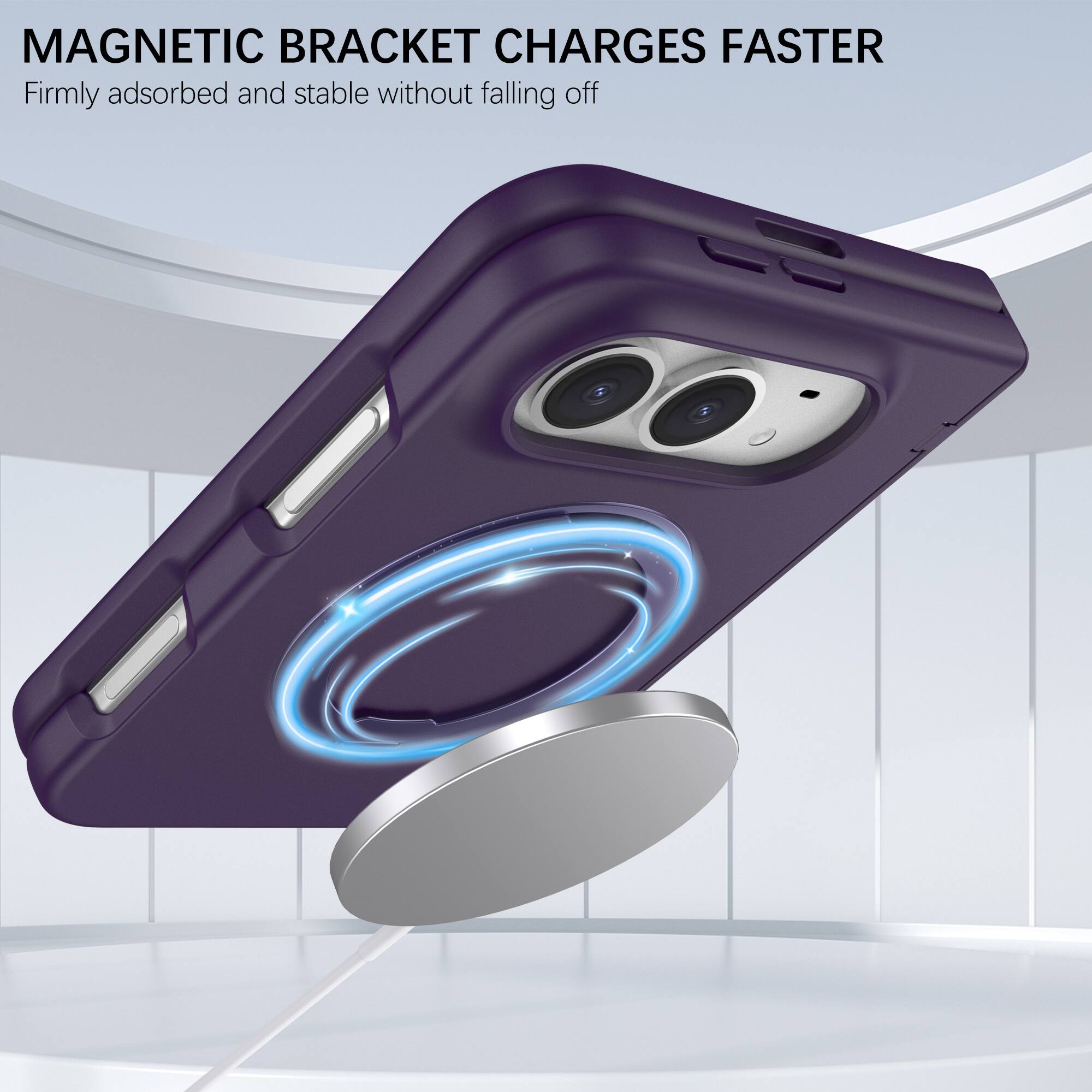 MAGNETIC BRACKET CHARGES FASTER  
Firmly adsorbed and stable without falling off