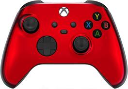 Custom Controllerzz - Custom Wireless Controller for Xbox Series X|S, Xbox One, & PC - Red Chrome