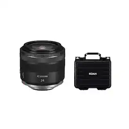 Canon - RF 24mm f/1.8 Macro IS STM Lens with Weatherproof Hard Case Bundle