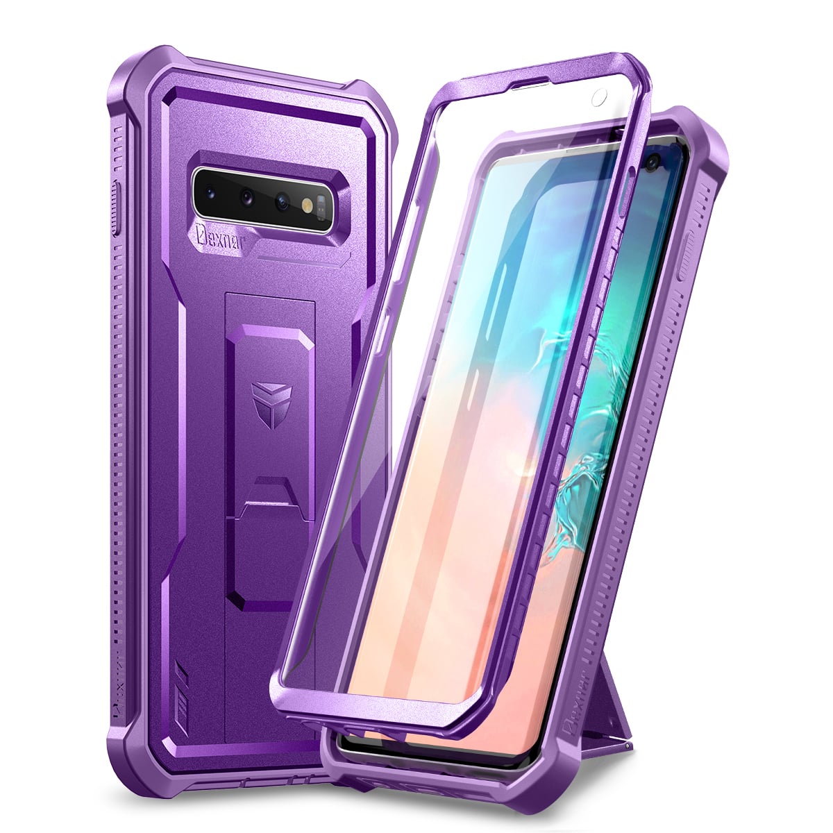 dexnor - Case for Samsung Galaxy S10 Heavy Duty Military Grade Protection Shockproof Protective Cover for Samsung Galaxy S10 - Aurora Purple price history on PriceWatchPro