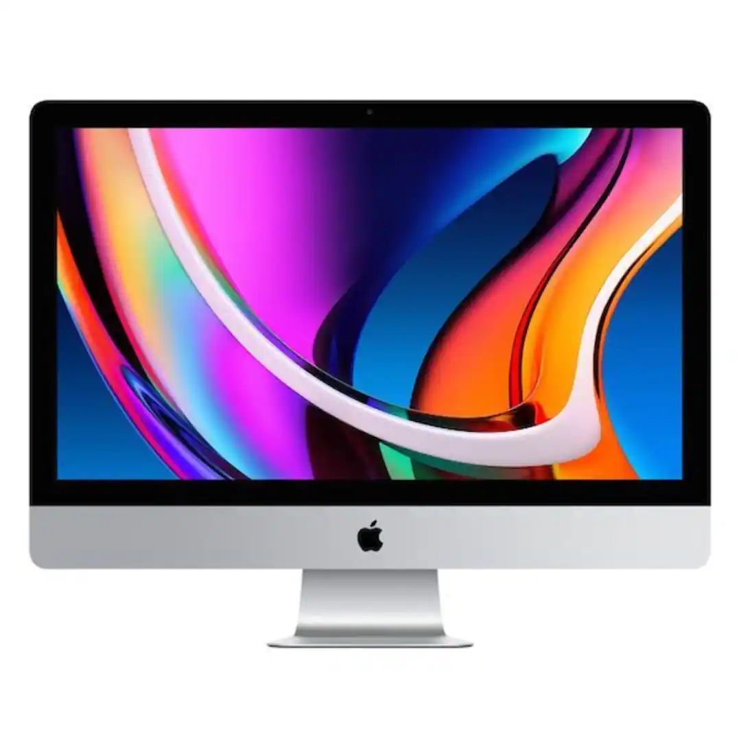 Front. Apple - Apple 27 Inch iMac Retina 5K Black and Silver 5K 5120x2880 Desktop.