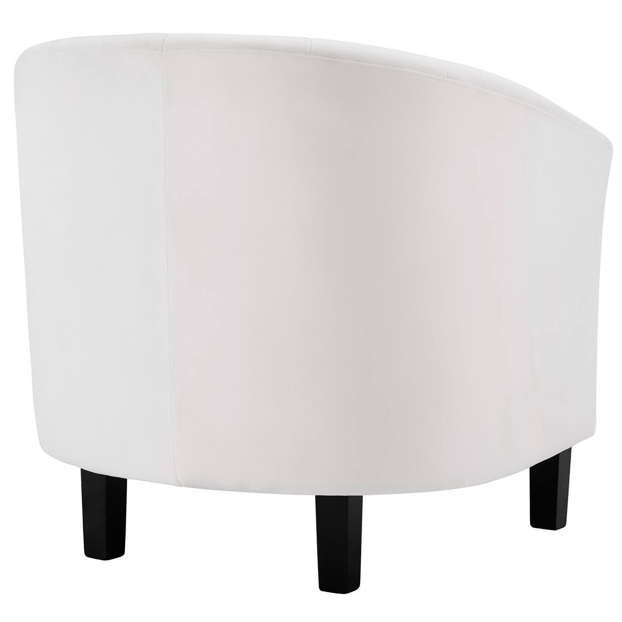 Left. Modway - Prospect Channel Tufted Performance Velvet Armchair Set of 2 by Modway - White.