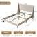 QUEEN SIZE
Material: Wood & Metal & Linen Fabric
Dimensions: 82.1*63.2*44.1 in
Weight Capacity: 800 lb
Dimensions:
- Length: 82.1 in
- Width: 63.2 in
- Height: 44.1 in
Additional Measurements:
- Headboard Height: 44.1 in
- Headboard Depth: 10.2 in
- Side Rail Height: 7.9 in
- Side Rail Width: 5.9 in
- Leg Width: 5.9 in
- Leg Height: 11.8 in
- Bed Height from Floor: 1.2 in