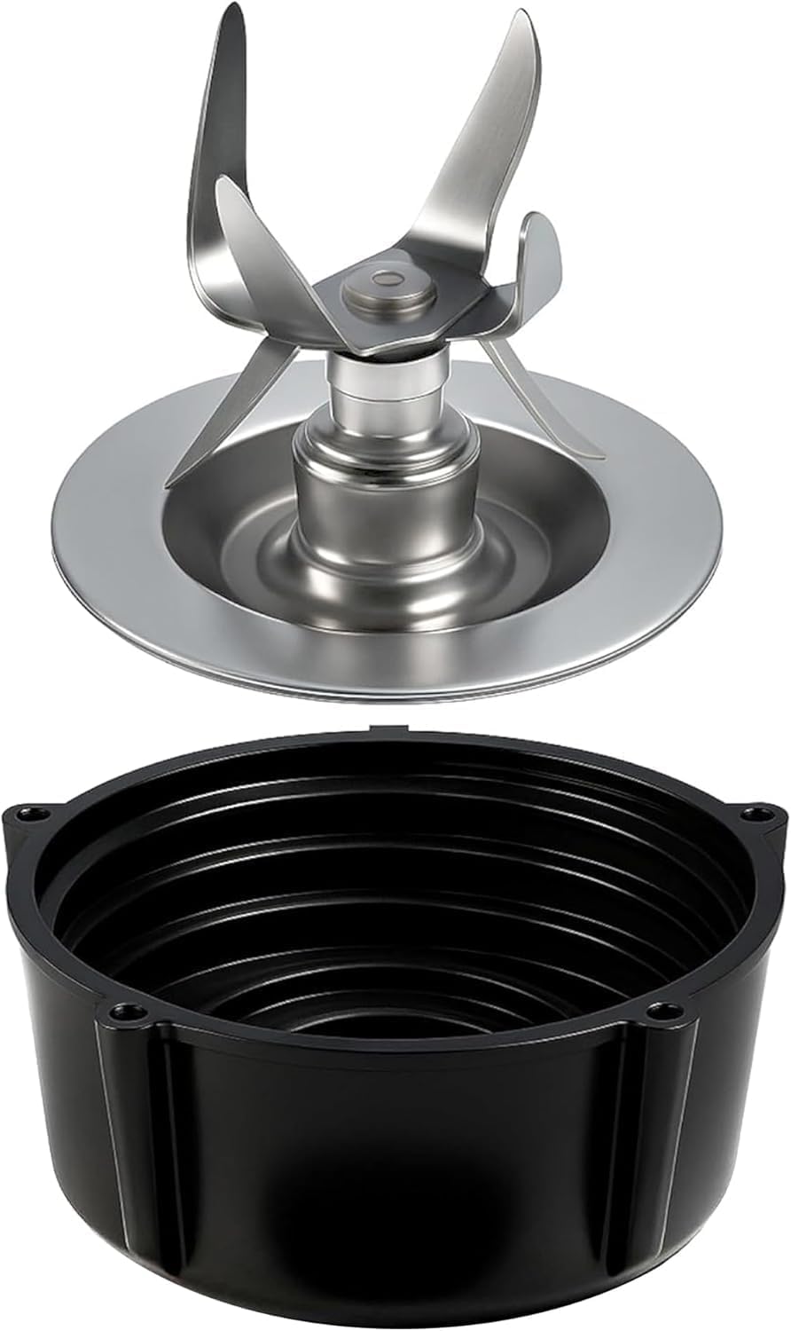 Alt View 1. HQRP - Glass Jar Set for Oster Osterizer Blender, 014709-156-000 004902-003-NP0 124461, 1.25L Pitcher, 0.33 Gallon, Round - Black.