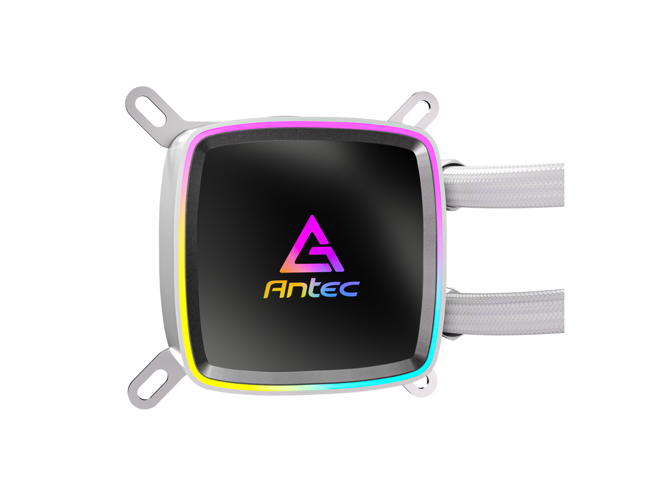 Alt View 2. Antec - Antec Ultra 360 ARGB White Liquid CPU Cooler, 3x120mm PWM Fans, Intel LGA 1200/1851/20XX & AMD AM4/AM5 - White.