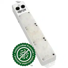 Eaton Tripp Lite Series Safe-IT UL 1363A Medical-Grade Power Strip for Patient-Care Vicinity, 6x 15A Hospital-Grade - White