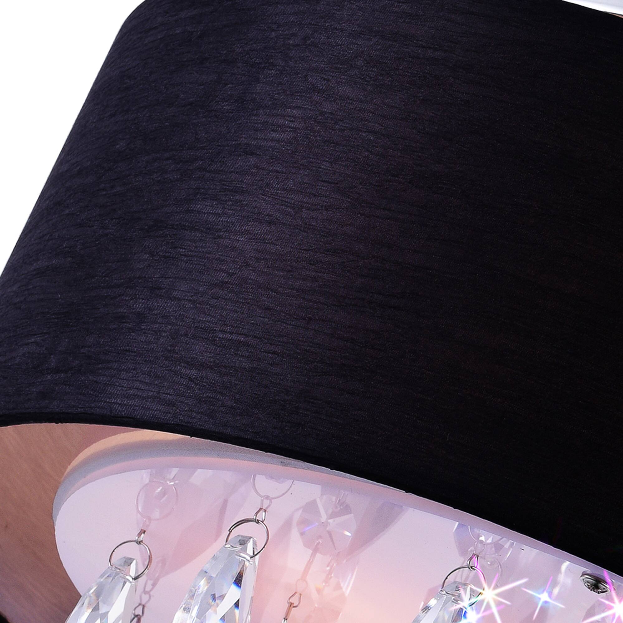 Left. CWI Lighting - Dash 3 Light Drum Shade Flush Mount With Chrome Finish - Chrome.