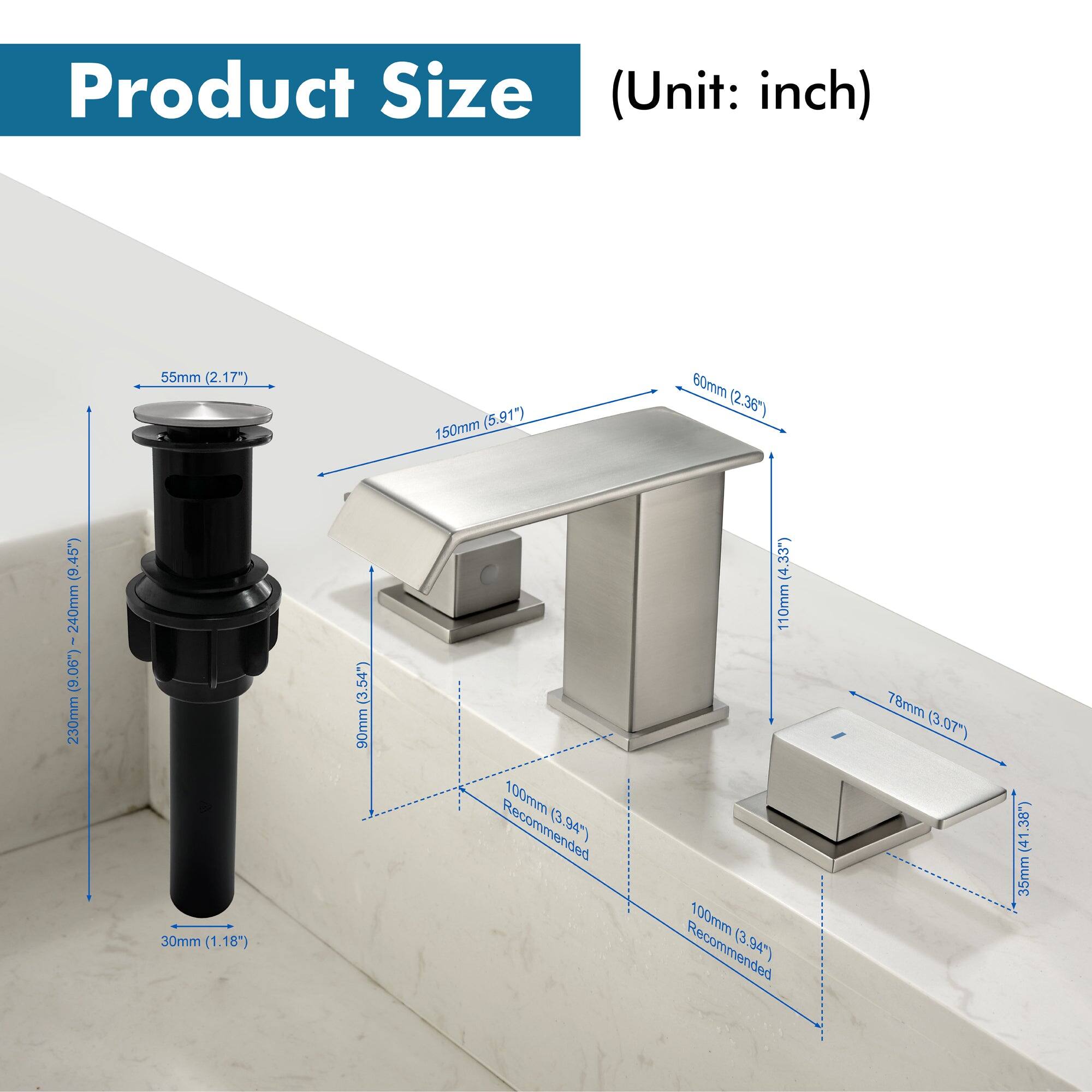 Product Size (Unit: inch)

- 55mm (2.17")
- 150mm (5.91")
- 60mm (2.36")
- 220mm (8.66") - 240mm (9.45")
- 30mm (1.18")
- 90mm (3.54")
- 100mm (3.94") Recommended
- 110mm (4.33")
- 78mm (3.07")
- 35mm (1.38")