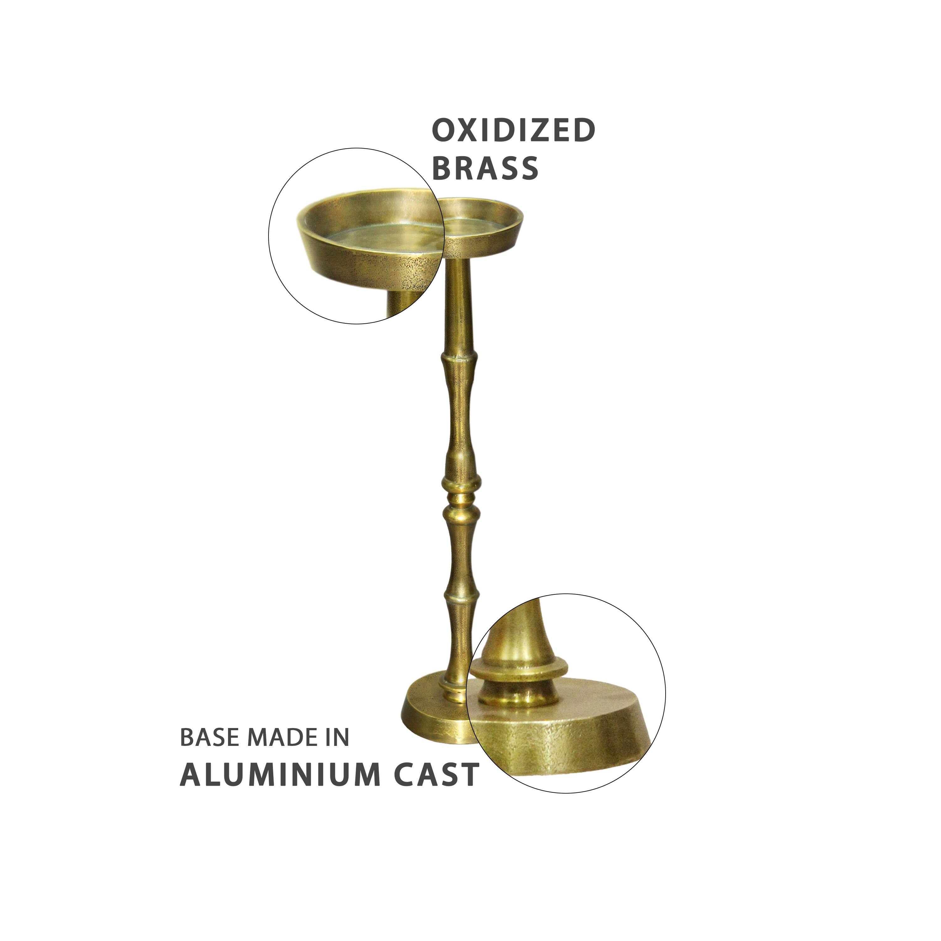 OXIDIZED BRASS
BASE MADE IN ALUMINIUM CAST