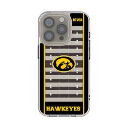 Keyscaper - NCAA - Iowa Hawkeyes iPhone Clear Football Field Design Case - 15 - Multicolor