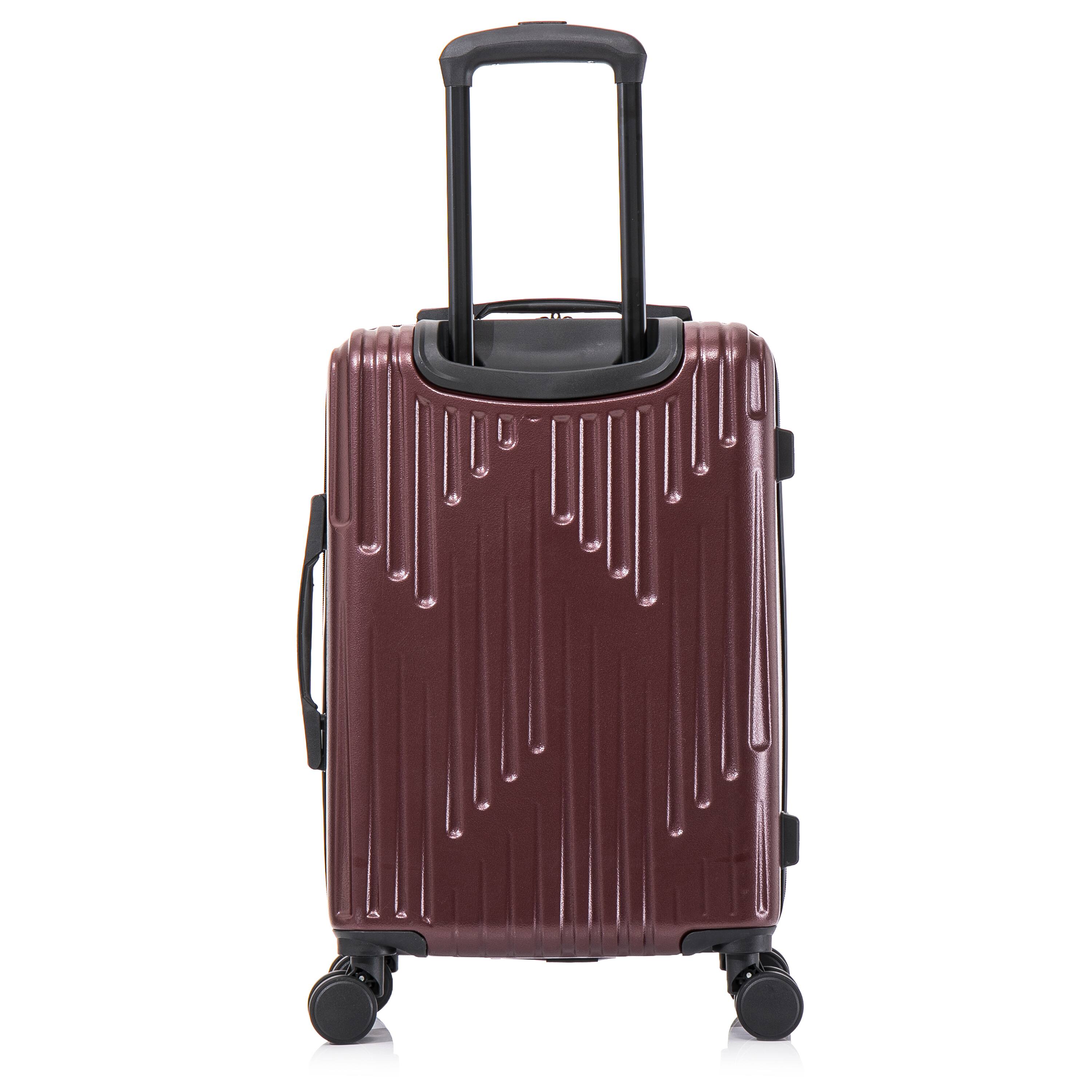 Back. InUSA - Drip lightweight hardside spinner luggage 20" carry-on - WINE.