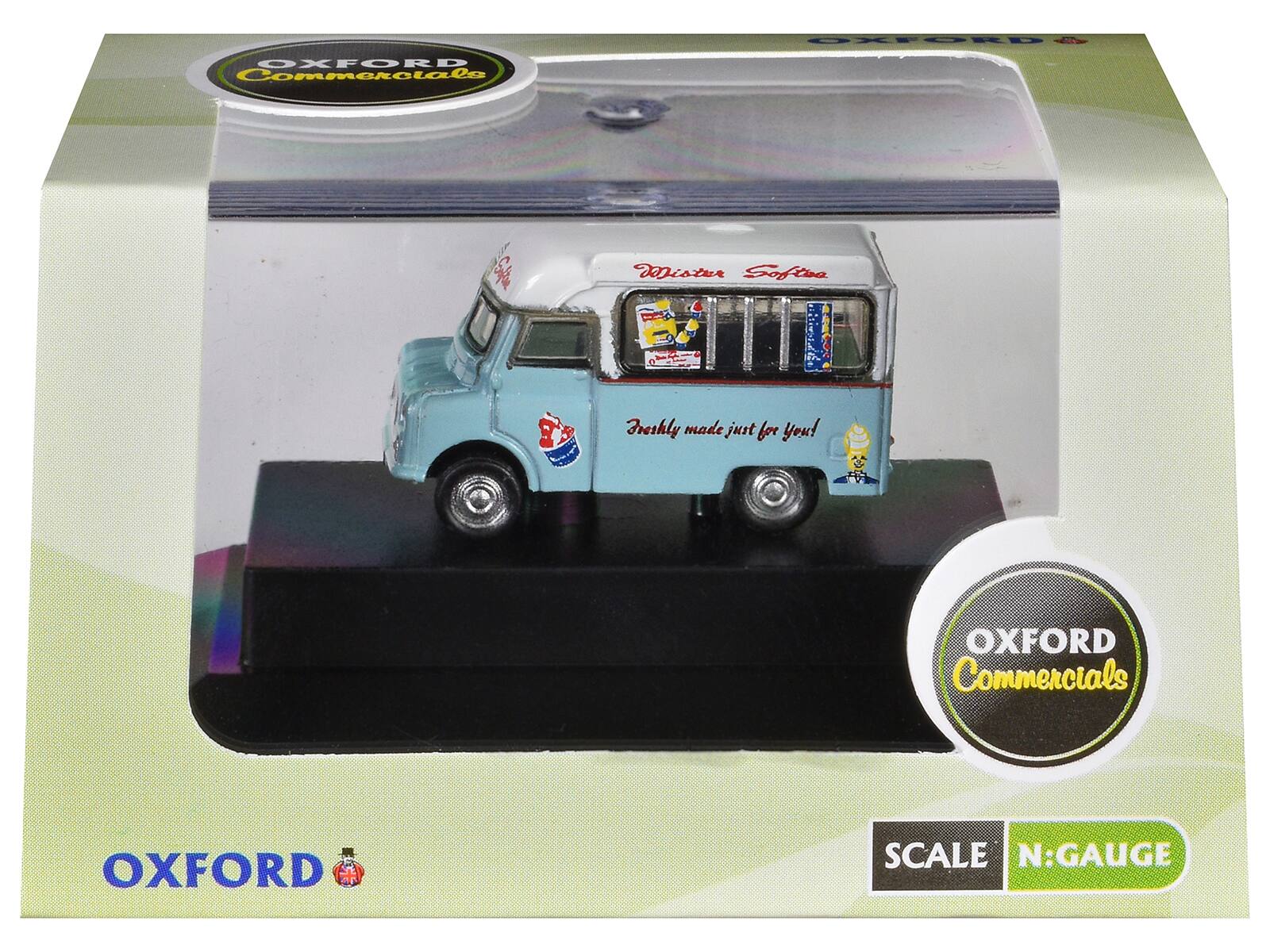 OXFORD Commercials

Mister Softee

Freshly made just for You!

OXFORD Commercials

SCALE N:GAUGE
