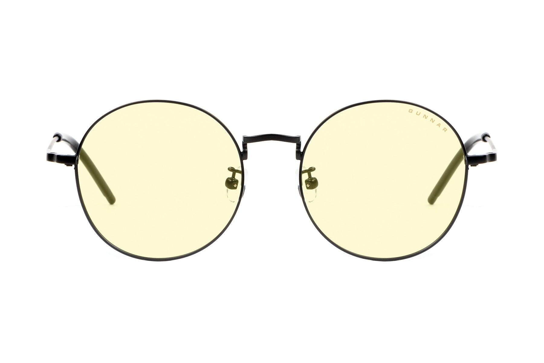 Alt View 5. GUNNAR - GUNNAR Computer Glasses  -  Ellipse, Silver, Amber Lens - Blue Light Blocking, Relieve Dry Eye, Anti Glare - Silver.