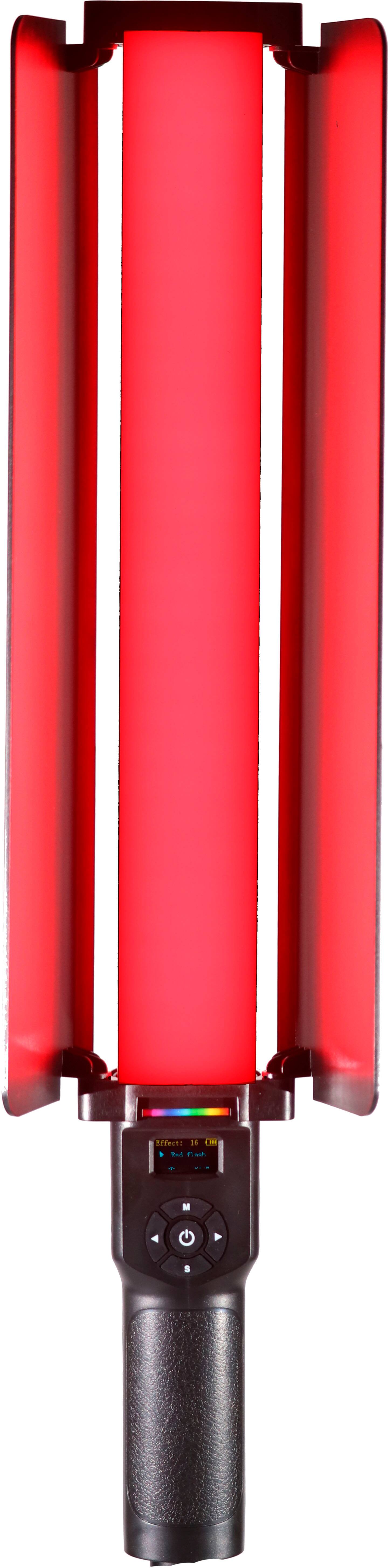 Alt View 12. Sunpak - RGB LightStick PRO with Built-in Battery and Barndoors - Black.