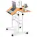 Alt View 18. Costway - 2-in-1 Sit to Stand Laptop Desk - White/Natural.