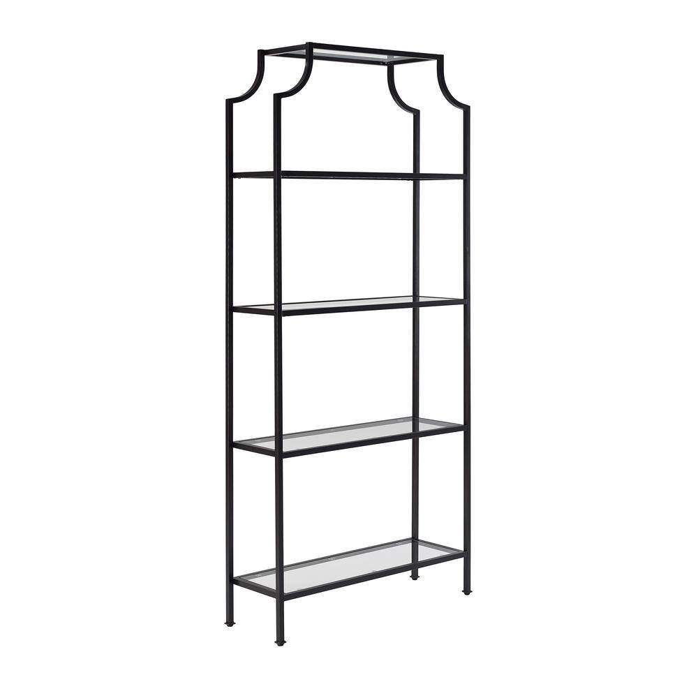 Alt View 1. Crosley Furniture - Aimee Etagere Bookcase - Oil Rubbed Bronze.