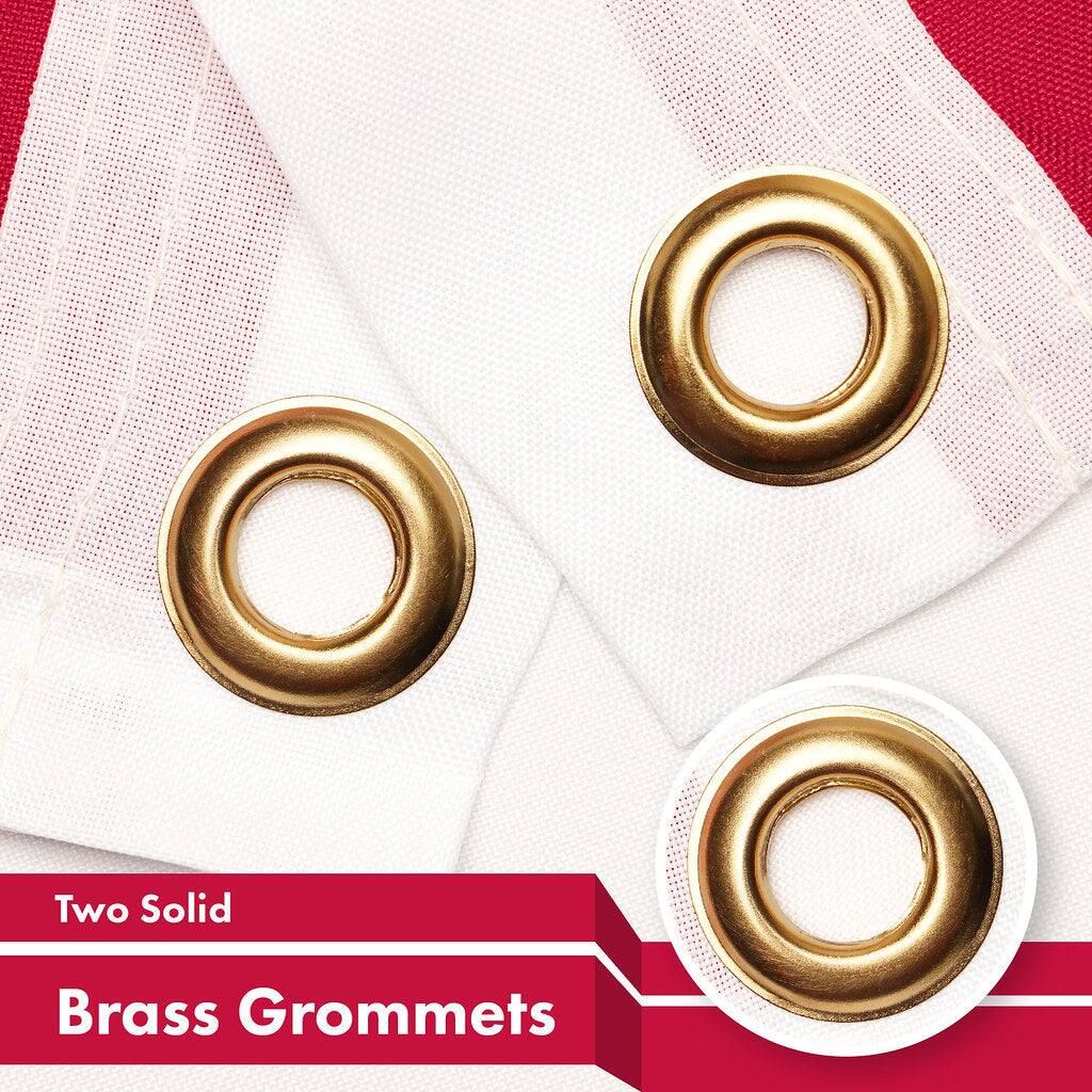 Two Solid Brass Grommets