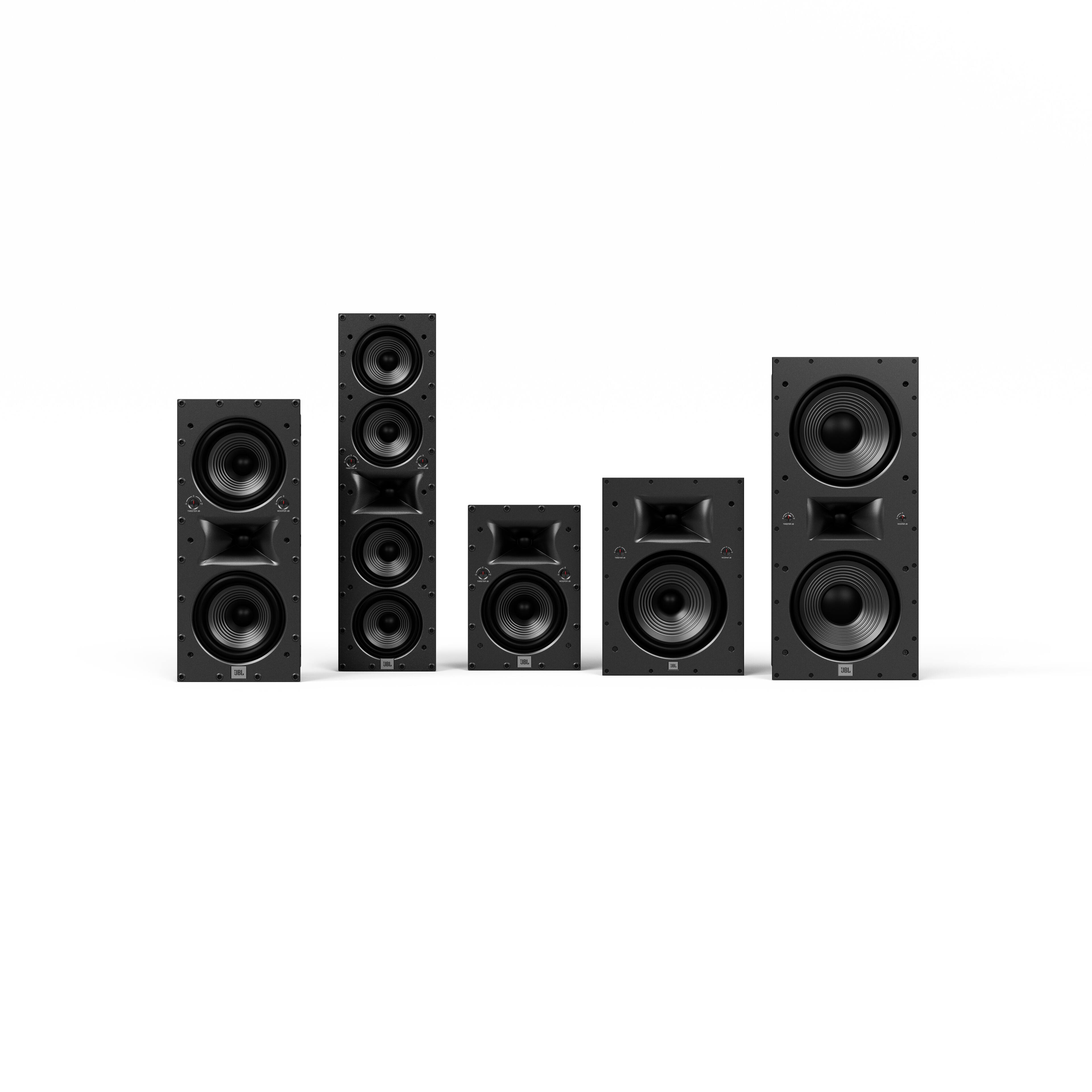 Alt View 12. JBL - Studio 6 8" 2-Way In-Wall Speaker with Compression Tweeter - Black.