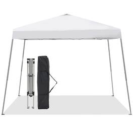 Ainfox - 10x10Ft Slant leg Pop Up Canopy Tent,Portable Instant Folding Shelter Gazebos - White