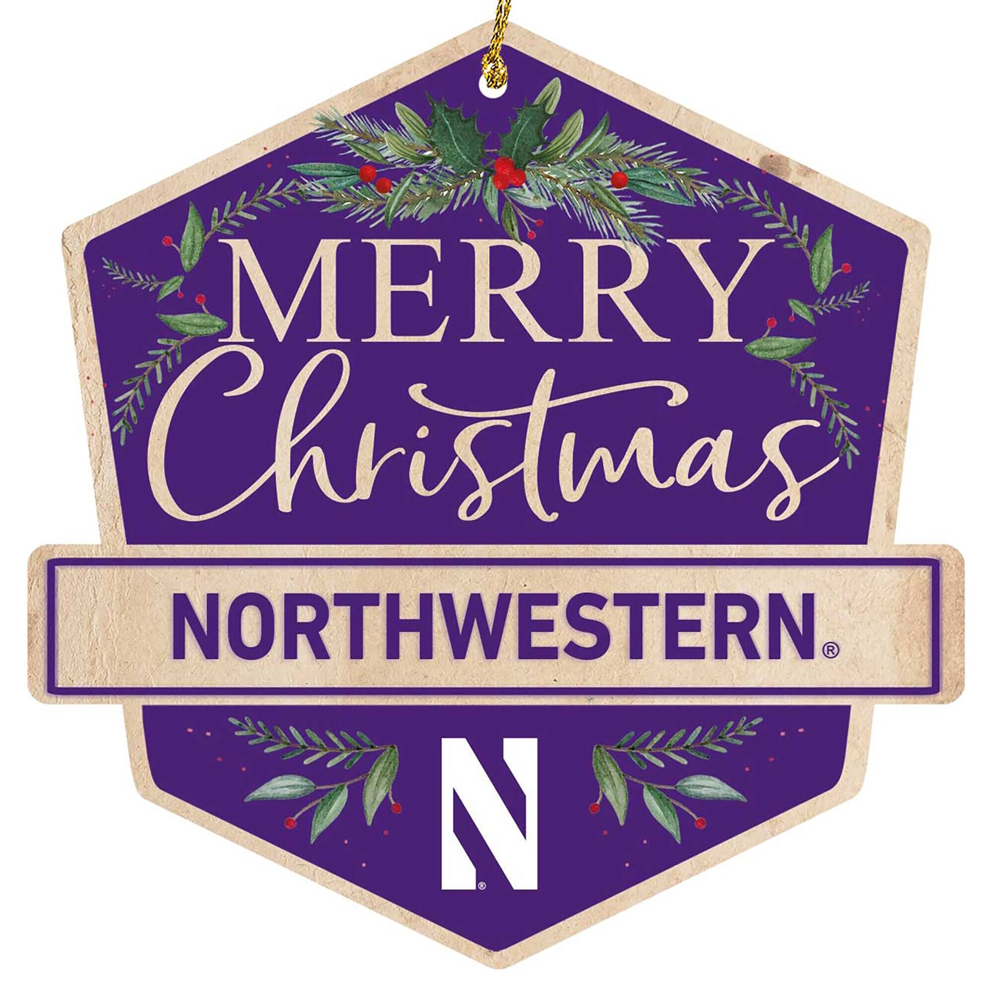 MERRY Christmas  
NORTHWESTERN  
N