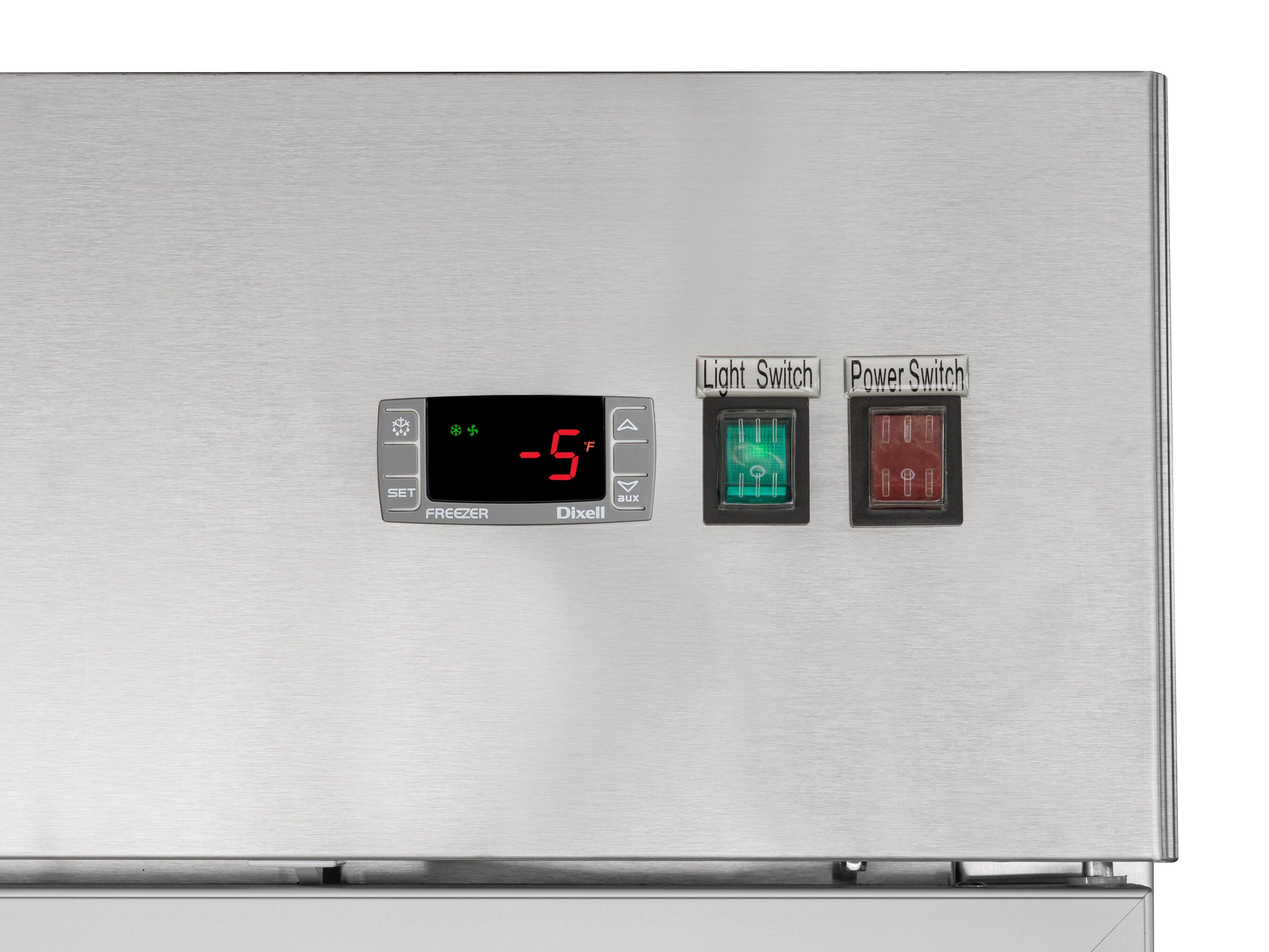 -5°F  
FREEZER  
Dixell  
aux  
SET  

Light Switch  
Power Switch
