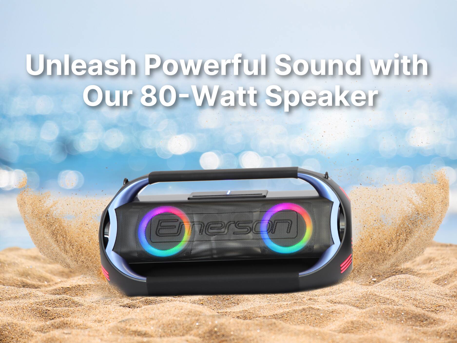 Unleash Powerful Sound with Our 80-Watt Speaker