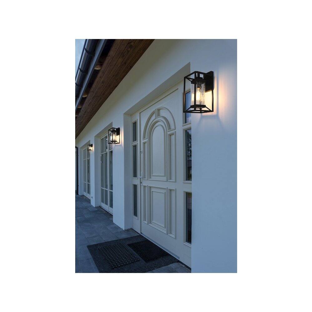 Alt View 4. Elegant Lighting - Willington 7 inch Outdoor Pendant in Black - Black.
