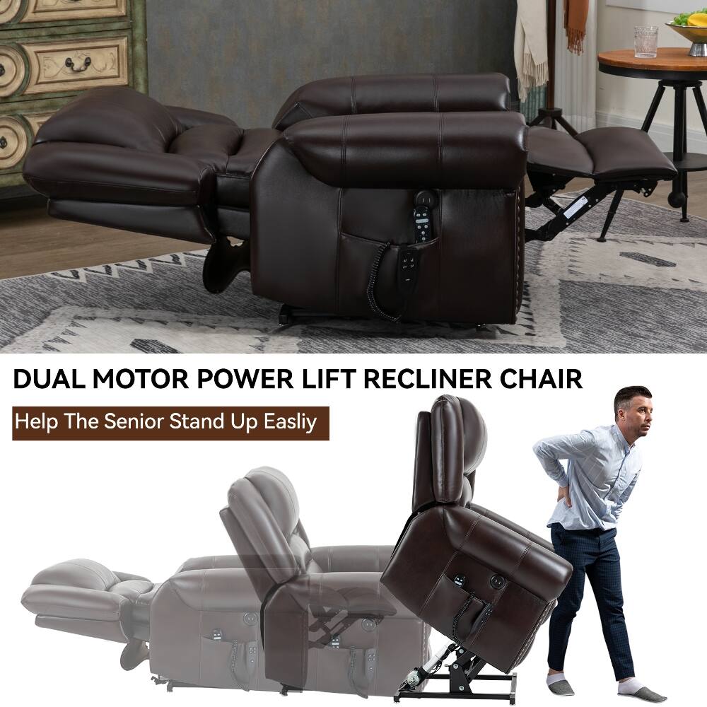 DUAL MOTOR POWER LIFT RECLINER CHAIR  
Help The Senior Stand Up Easily