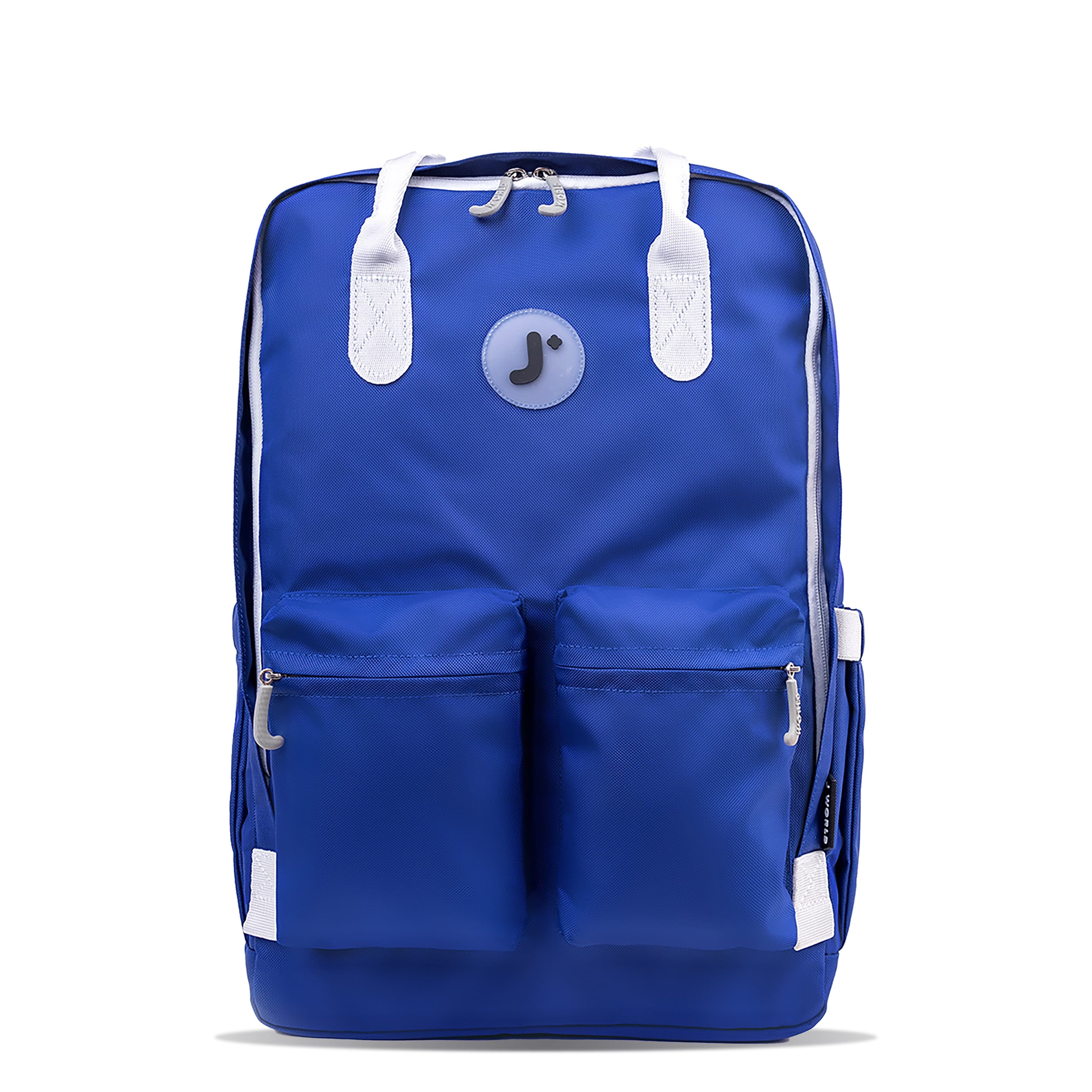 J World - Unisex Timo Multi-Functional Laptop Backpack for School and Travel - BLUING