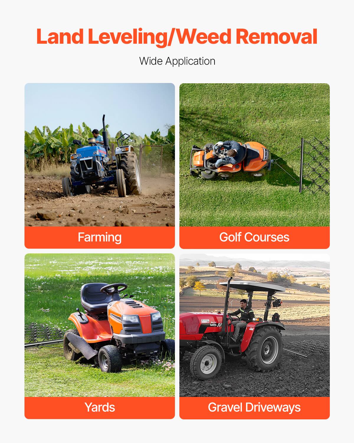 Land Leveling/Weed Removal Wide Application

Farming
Golf Courses
Yards
Gravel Driveways