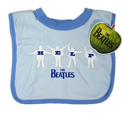 Red - Beatles Baby Bib HELP ~ Blue - Multi