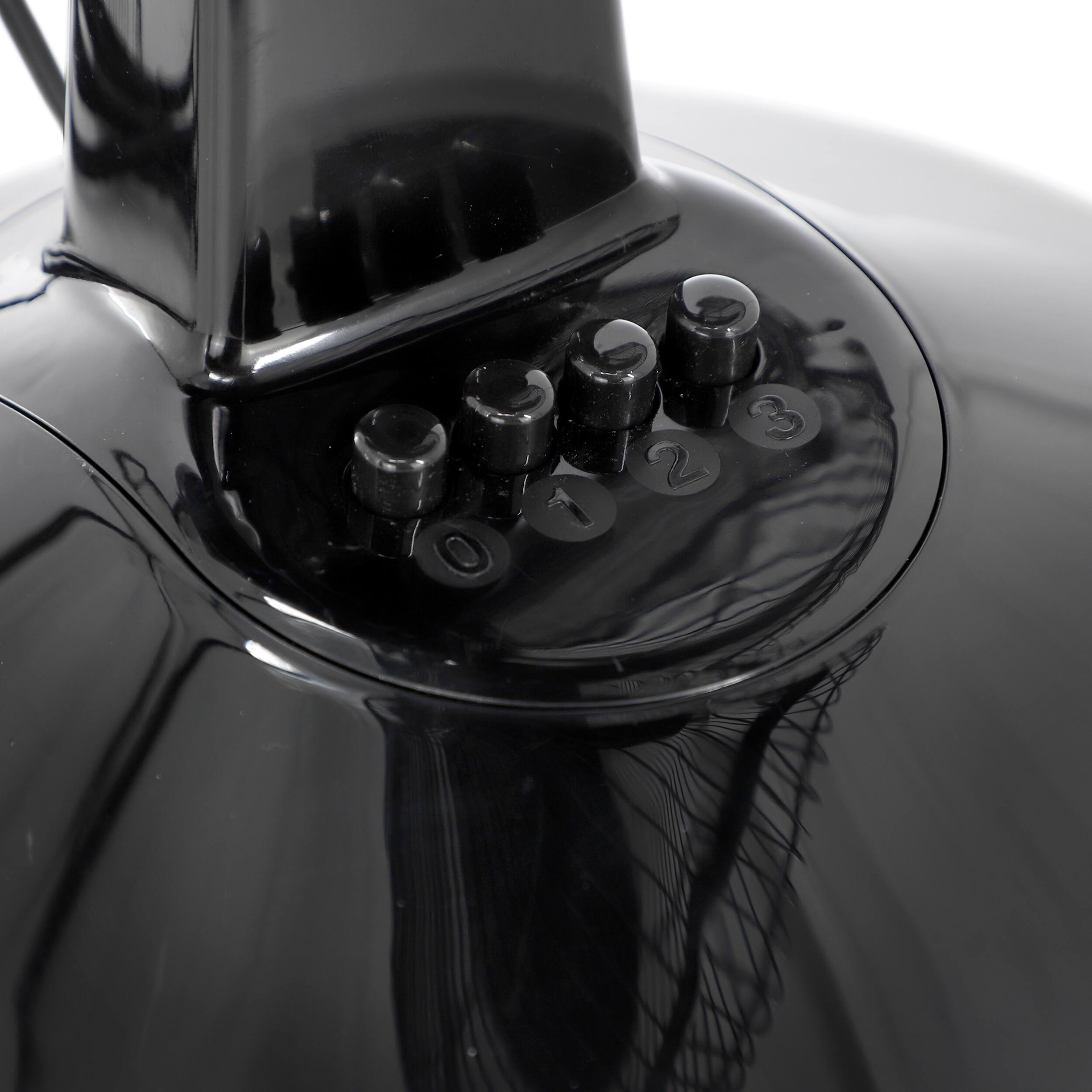 Alt View 2. Impress - Impress 12 Inch 3 Speed Oscillating Table Fan in Black - Black.