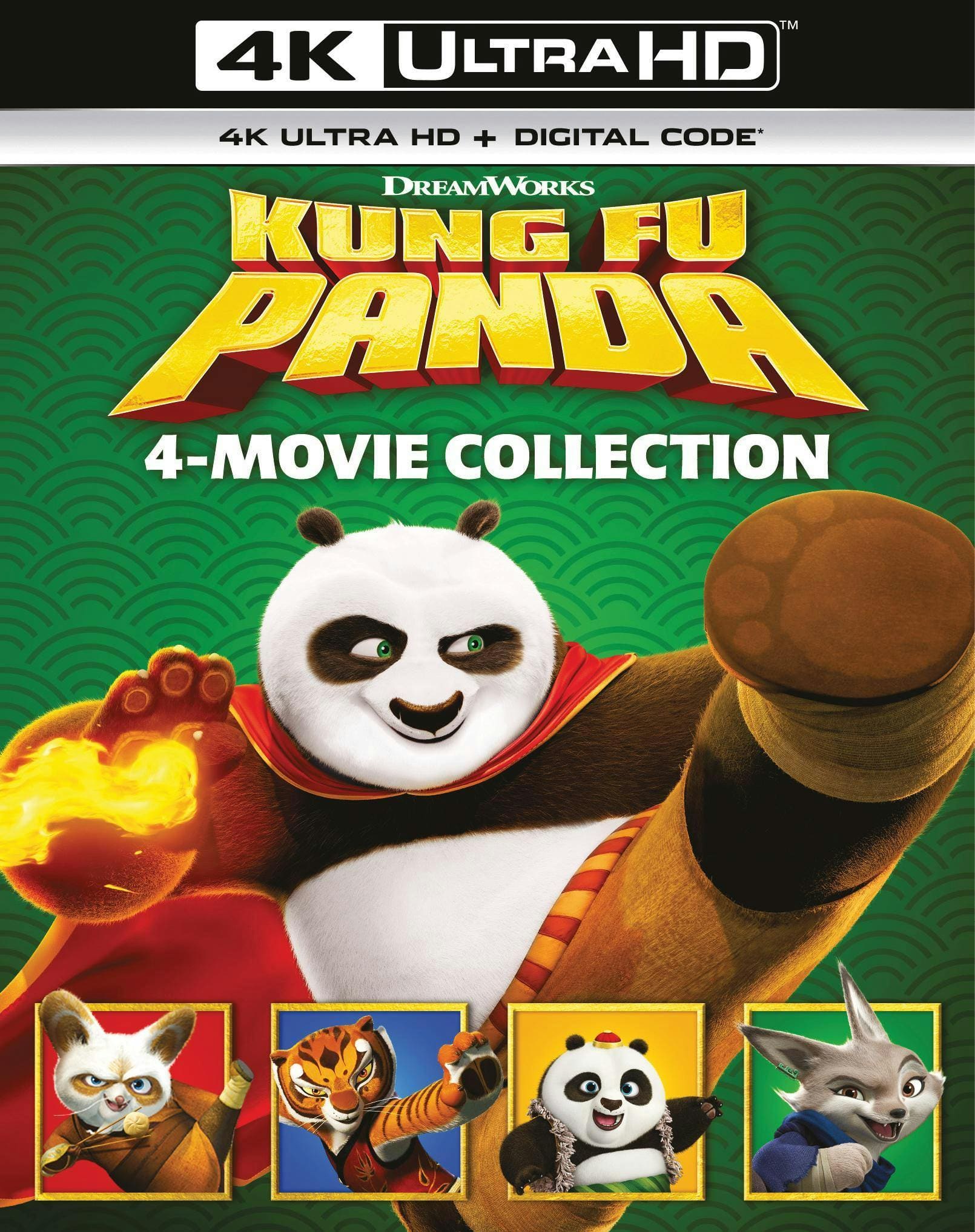 Kung Fu Panda 4-Movie Collection (4K Ultra HD + Digital) [UHD] [Standard] [4K Ultra HD Blu-ray]